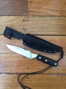 Puma Knife: Puma 2+2 Niederwild Fixed Blade knife with Micarta wood Handle