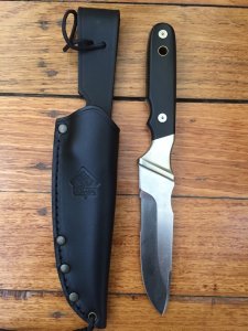 Puma Knife: Puma 2+2 Niederwild Fixed Blade knife with Micarta wood Handle