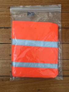 SOS Blaze Orange and Reflective Gun Dog Vest Medium-Large Size