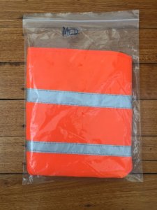 SOS Blaze Orange and Reflective Gun Dog Vest Medium Size