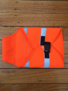 SOS Blaze Orange and Reflective Gun Dog Vest Medium Size