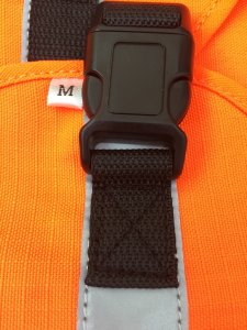 SOS Blaze Orange and Reflective Gun Dog Vest Medium-Large Size