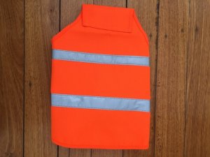 SOS Blaze Orange and Reflective Gun Dog Vest Large Size