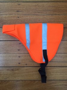 SOS Blaze Orange and Reflective Gun Dog Vest Medium-Large Size