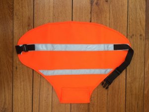 SOS Blaze Orange and Reflective Gun Dog Vest Medium-Large Size