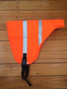 SOS Blaze Orange and Reflective Gun Dog Vest Large Size