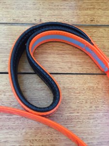 Dog Lead: Blaze Orange Reflective 2 Handled Dog Lead