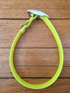 SOS Fluoro Yellow & Reflective Dog Collar - Medium (27.5cm to 44.5cm)