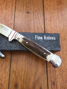 Linder Original Classic Hunter Jagdnicker Knife Dark Handle