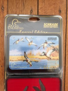 Schrade Ducks Unlimited USA-Made Stockman Knife in Gift Box
