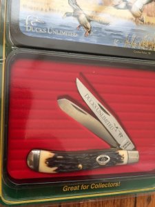 Schrade Ducks Unlimited USA-Made 285 Trapper Knife in Gift Box