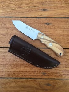 Puma Knife: Puma IP Ela Olive Handled Fixed Blade Knife