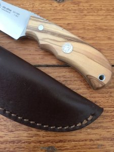 Puma Knife: Puma IP Ela Olive Handled Fixed Blade Knife