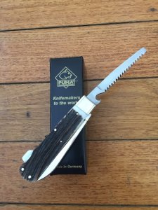 Puma Knife: Puma Jagdtaschenmesser III Hunting Pocket Knife with Stag Antler Handle