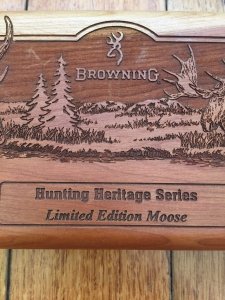 Browning Knife Limited Edition Moose Model 29 knife in Display Case 1 of 3000