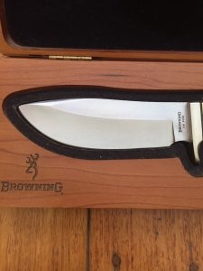 Browning Knife Limited Edition Moose Model 29 knife in Display Case 1 of 3000