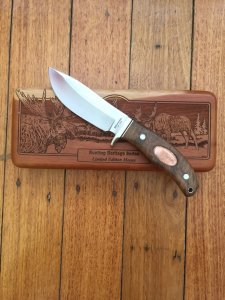 Browning Knife Limited Edition Moose Model 29 knife in Display Case 1 of 3000