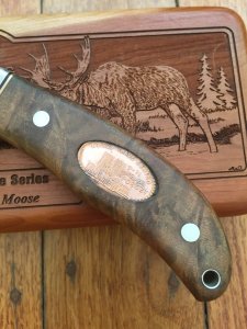Browning Knife Limited Edition Moose Model 29 knife in Display Case 1 of 3000