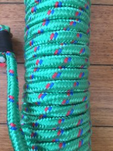 Long Dog Lead: Professional 20 metre Dog Trainer Green Fleck Lead