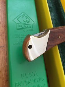 Puma Rare model 970 PLANTER 1970 Folding Lock Knife in box Serial Number 33073