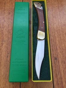 Puma Rare model 970 PLANTER 1970 Folding Lock Knife in box Serial Number 33073