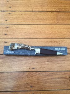 Linder Original Classic Super Stahl Nicker Knife with Stag Handle