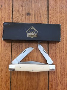 Puma Knife: Puma Original Stockman Knife with Faux Bone Handle