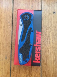 Kershaw Knife: Kershaw Blur Blue Silver Blade Folding Knife