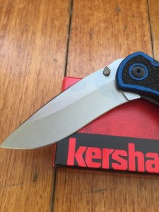Kershaw Knife: Kershaw Blur Blue Silver Blade Folding Knife