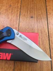 Kershaw Knife: Kershaw Blur Blue Silver Blade Folding Knife