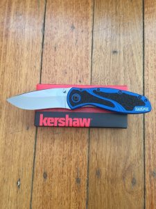 Kershaw Knife: Kershaw Blur Blue Silver Blade Folding Knife