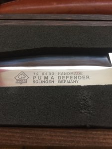 Puma Knife: Rare 1 of 500 Puma DEFENDER Knife in Original Box