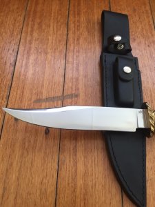 MH Custom Knife Maker Mirror Finish Bowie Knife
