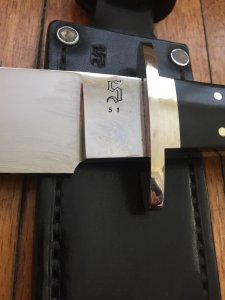 John Stapleton South Australian Custom Knife Maker Mirror Finish Bowie Knife
