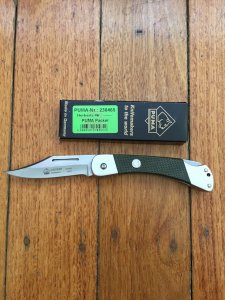 Puma Knife: PUMA Packer Folding Lock Knife With Khaki Green Handle.