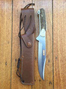 Puma Knife: Puma 2001 Bowie II Special Edition Handmade Knife with Stag Antler Handle