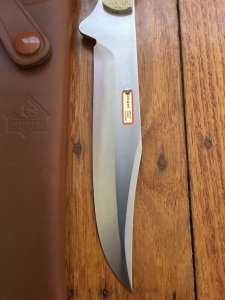 Puma Knife: Puma Circa 2000 Bowie II Special Edition Handmade Knife with Stag Antler Handle & Tan Sheath