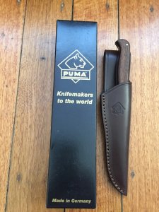 Puma Knife: Puma Hunters Pal with Eiche (Oak) Hardwood Handle