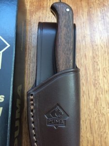 Puma Knife: Puma Hunters Pal with Eiche (Oak) Hardwood Handle