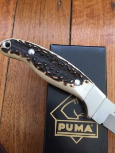 Puma Knife: Puma Hunters Companion with Stag Handle leather sheath Latest Model