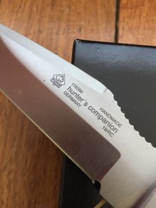 Puma Knife: Puma Hunters Companion with Stag Handle leather sheath Latest Model