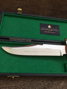 Holland & Holland Rare English Bowie knife in Display Box