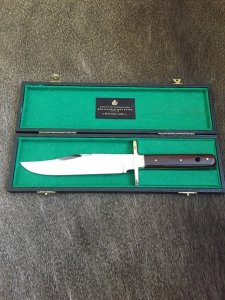 Holland & Holland Rare English Bowie knife in Display Box