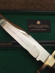 Holland & Holland Rare English Bowie knife in Display Box