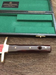 Holland & Holland Rare English Bowie knife in Display Box