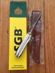Puma Knife: Puma SGB Skinner with Stag Handle