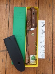 Puma Knife: Puma Rare 1985 Auto White Hunter Knife with 2 sheathes and original Plastic Box