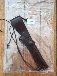 Puma Knife Sheath: Puma Brown Leather Wildtöter model Knife Sheath