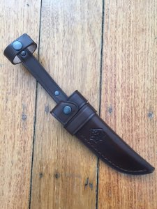 Puma Knife Sheath: Puma Brown Leather Knife Sheath