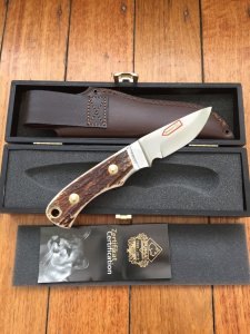 Puma Knife: 1990 Puma 12 6010 Model Skinmaster with Ebony Handle